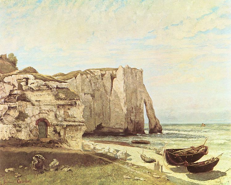 Gustave Courbet Die Keste von Etretat